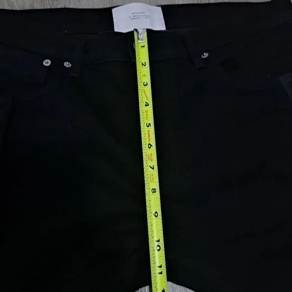 Stampd 1761 Striped DenimSkinny Jeans Size 33 Black
